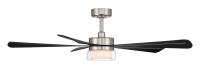52" Ceiling Fan by Minka Aire - Nellora Collection, Brushed Nickel Finish - F772L-BN/CL