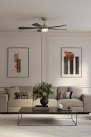 52" Ceiling Fan by Minka Aire - Nellora Collection, Brushed Nickel Finish - F772L-BN/CL