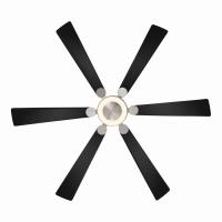 60" Ceiling Fan by Minka Aire - Brenix Collection, Brushed Nickel Finish - F773L-BN/CL