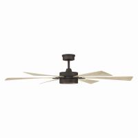60" Ceiling Fan by Minka Aire - Brenix Collection, Dark Bronze Finish - F773L-DB/WTO