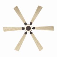 60" Ceiling Fan by Minka Aire - Brenix Collection, Dark Bronze Finish - F773L-DB/WTO