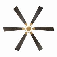 60" Ceiling Fan by Minka Aire - Brenix Collection, Heritage Brass Finish - F773L-HBR/DO