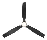 53" Ceiling Fan by Minka Aire - Foxden Collection, Brushed Nickel Finish - F778L-BN/CL