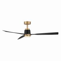 53" Ceiling Fan by Minka Aire - Foxden Collection, Legacy Brass Finish - F778L-LBR/CL