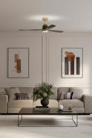 53" Ceiling Fan by Minka Aire - Foxden Collection, Legacy Brass Finish - F778L-LBR/CL