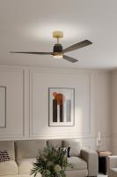 53" Ceiling Fan by Minka Aire - Foxden Collection, Legacy Brass Finish - F778L-LBR/CL