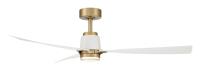53" Ceiling Fan by Minka Aire - Foxden Collection, Legacy Brass Finish - F778L-LBR/WHF