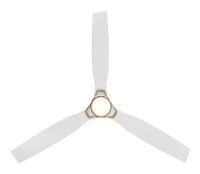 53" Ceiling Fan by Minka Aire - Foxden Collection, Legacy Brass Finish - F778L-LBR/WHF
