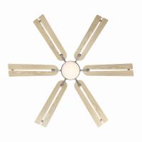56" Ceiling Fan by Minka Aire - Allegata Collection, Brushed Nickel Finish - F779L-BN/WTO