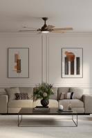 56" Ceiling Fan by Minka Aire - Allegata Collection, Dark Bronze Finish - F779L-DB/ASW