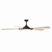 65" Ceiling Fan by Minka Aire - Cadena Collection, Dark Bronze Finish - F783L-DB/WTO