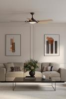 65" Ceiling Fan by Minka Aire - Cadena Collection, Dark Bronze Finish - F783L-DB/WTO