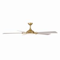 65" Ceiling Fan by Minka Aire - Cadena Collection, Heritage Brass Finish - F783L-HBR/WCD