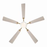 65" Ceiling Fan by Minka Aire - Cadena Collection, Heritage Brass Finish - F783L-HBR/WCD