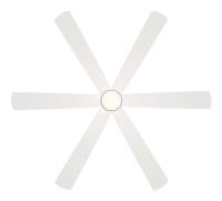 65" Ceiling Fan by Minka Aire - Brisano Collection, Alabaster White Finish - F785L-ALW