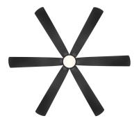 65" Ceiling Fan by Minka Aire - Brisano Collection, Coal Finish - F785L-CL