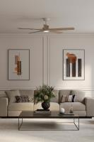 56" Ceiling Fan by Minka Aire - Seressa Collection, Alabaster White Finish - F793L-ALW/BW