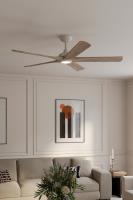 56" Ceiling Fan by Minka Aire - Seressa Collection, Alabaster White Finish - F793L-ALW/BW