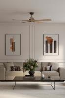 56" Ceiling Fan by Minka Aire - Seressa Collection, Dark Bronze Finish - F793L-DB/ASW