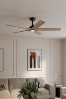 56" Ceiling Fan by Minka Aire - Seressa Collection, Dark Bronze Finish - F793L-DB/ASW