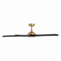 56" Ceiling Fan by Minka Aire - Seressa Collection, Heritage Brass Finish - F793L-HBR/CL