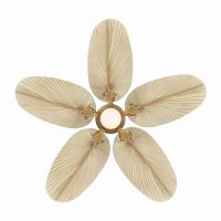 60" Ceiling Fan by Minka Aire - Portesa Collection, Heritage Brass Finish - F798L-HBR/NPL