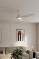 60" Ceiling Fan by Minka Aire - Norwynd Collection, Flat White Finish - F821L-WHF