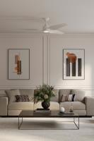 72" Ceiling Fan by Minka Aire - Norwynd Collection, Flat White Finish - F822L-WHF