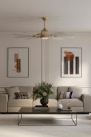 65" Ceiling Fan by Minka Aire - Barn Collection, Legacy Brass Finish - F864L-LBR