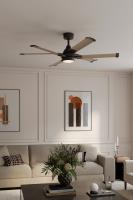 56" Ceiling Fan by Minka Aire - Soarin Collection, Coal Finish - F892L-CL/AO