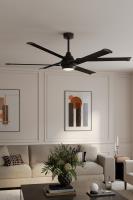 72" Ceiling Fan by Minka Aire - Soarin Collection, Coal Finish - F893L-CL