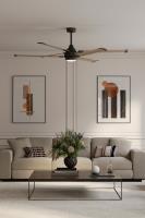 72" Ceiling Fan by Minka Aire - Soarin Collection, Coal Finish - F893L-CL/AO