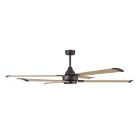 72" Ceiling Fan by Minka Aire - Soarin Collection, Dark Bronze Finish - F893L-DB/WTO