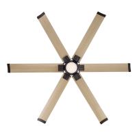 72" Ceiling Fan by Minka Aire - Soarin Collection, Dark Bronze Finish - F893L-DB/WTO