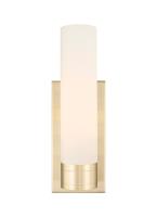 One Light Wall Sconce by Innovations - Downtown Urban Collection, Champagne Bronze Finish - 617-1W-CB-G617-11WH