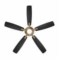 52" Ceiling Fan by Minka Aire - Dyno Collection, Brushed Brass Finish - F1000-BBR/CL