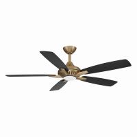 52" Ceiling Fan by Minka Aire - Dyno Collection, Brushed Brass Finish - F1000-BBR/CL