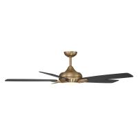 60" Ceiling Fan by Minka Aire - Dyno Collection, Brushed Brass Finish - F1001-BBR/CL