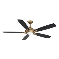 60" Ceiling Fan by Minka Aire - Dyno Collection, Brushed Brass Finish - F1001-BBR/CL