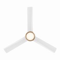 52" Ceiling Fan by Minka Aire - Roto Collection, Brushed Brass Finish - F535L-BBR/ALW