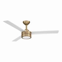 52" Ceiling Fan by Minka Aire - Roto Collection, Brushed Brass Finish - F535L-BBR/ALW