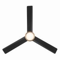 52" Ceiling Fan by Minka Aire - Roto Collection, Brushed Brass Finish - F535L-BBR/CL