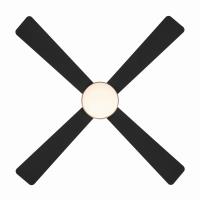 54" Ceiling Fan by Minka Aire - Orb Collection, Brushed Brass Finish - F623L-BBR/CL