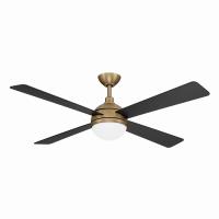54" Ceiling Fan by Minka Aire - Orb Collection, Brushed Brass Finish - F623L-BBR/CL