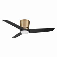 48" Ceiling Fan by Minka Aire - Pure Collection, Brushed Brass Finish - F671L-BBR/CL