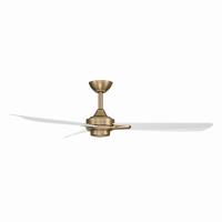 52" Ceiling Fan by Minka Aire - Rudolph Collection, Brushed Brass Finish - F727-BBR/ALW