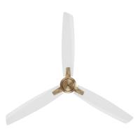 60" Ceiling Fan by Minka Aire - Rudolph Collection, Brushed Brass Finish - F728-BBR/ALW
