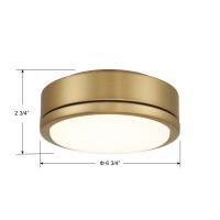 LED Light Kit by Minka Aire - Rudolph Collection, Brushed Brass Finish - K9727L-BBR