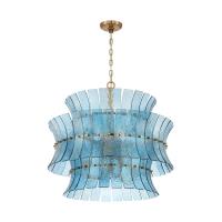 Eight Light Chandelier by Crystorama - Abigail Collection, Aged Brass Finish - ABI-2005-AG-BL