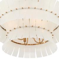 Eight Light Chandelier by Crystorama - Abigail Collection, Aged Brass Finish - ABI-2005-AG-WH